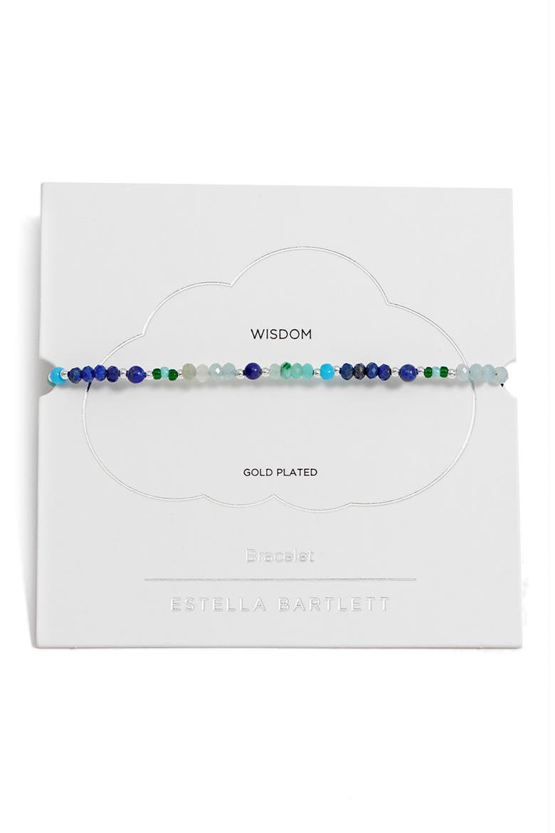 Mini Amelia Beaded Slider Bracelet, Main, color, SILVER