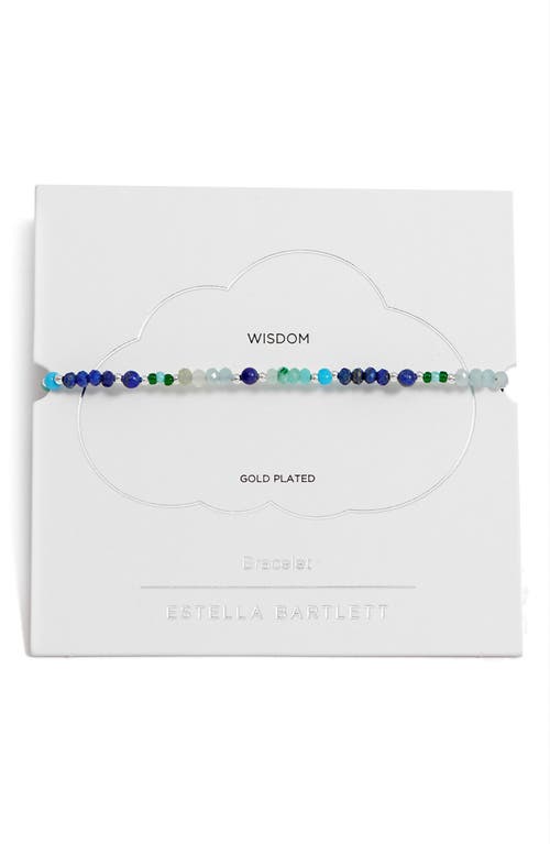 Estella Bartlett Mini Amelia Beaded Slider Bracelet In Silver