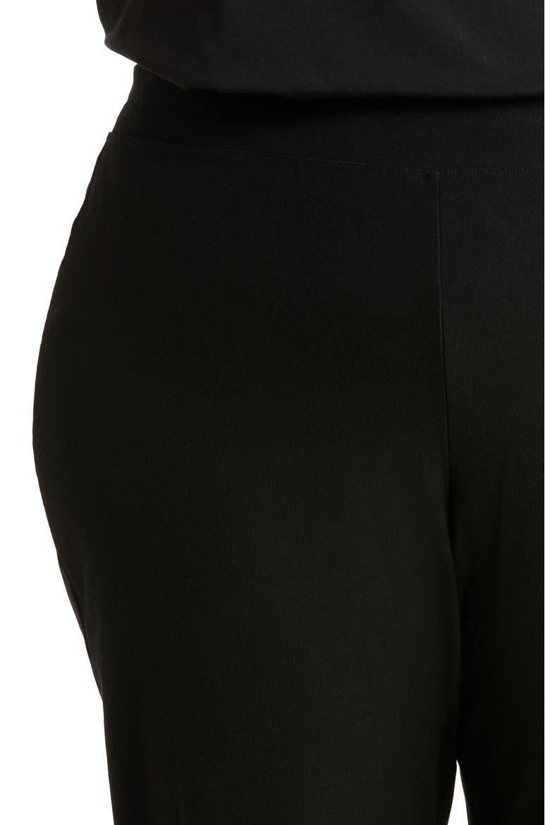 High Waist Slim Ankle Pants, Alternate, color, BLACK