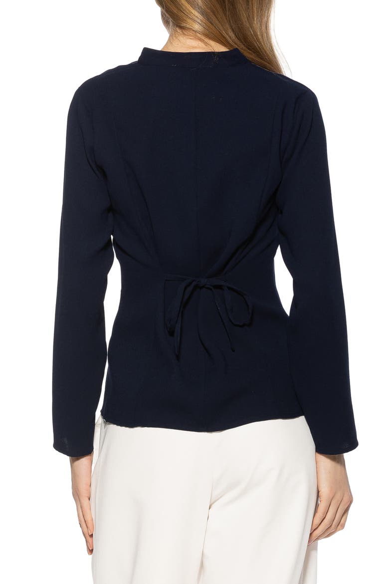 Amaris Cinched Waist Button-Up Shirt, Alternate, color, LAPIS