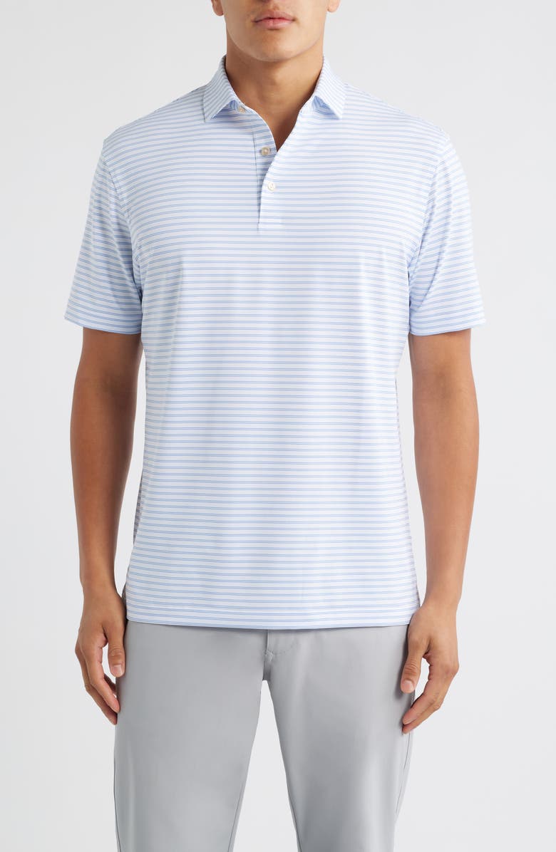 Peter Millar Eden Performance Jersey Polo, Main, color, White