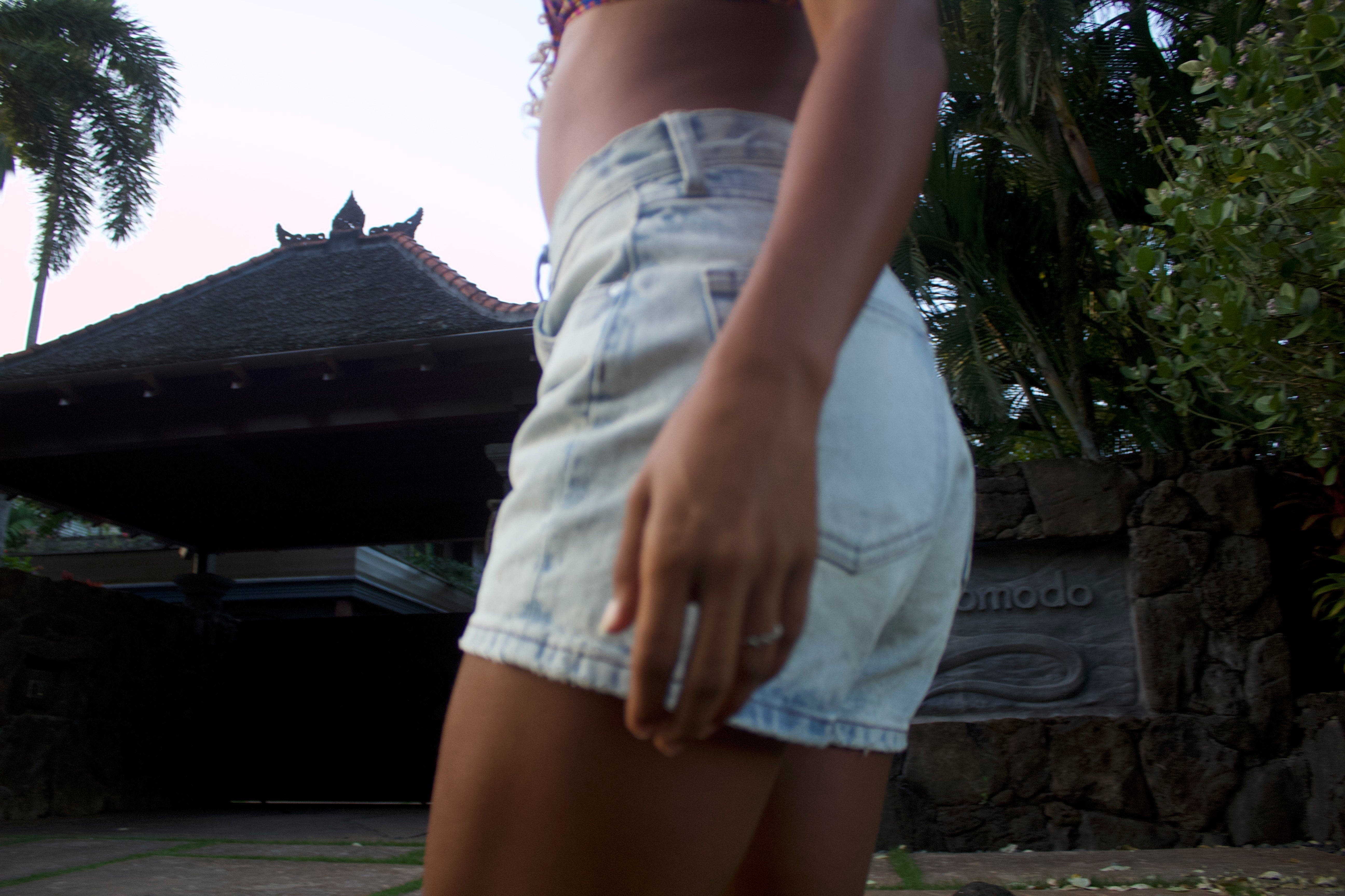 Denim Surf Shorts - image 2