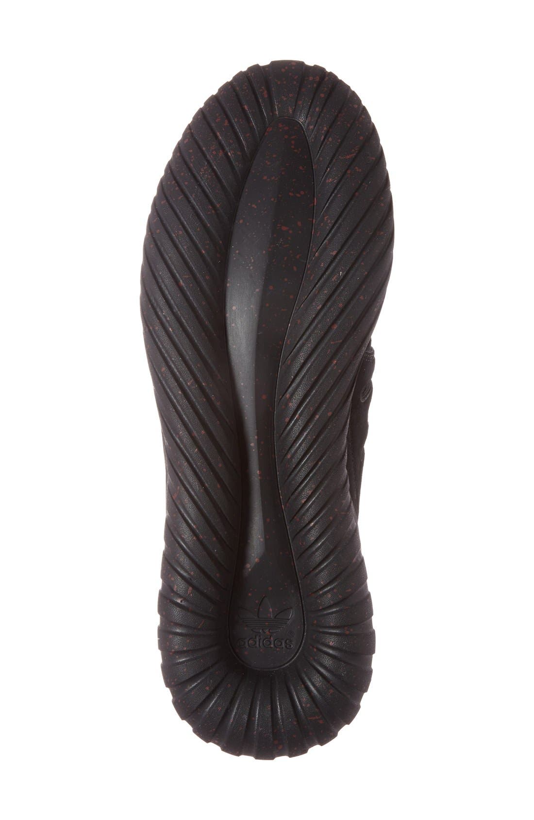 'Tubular Radial' Sneaker, Alternate, color, CORE BLACK/ BURGUNDY