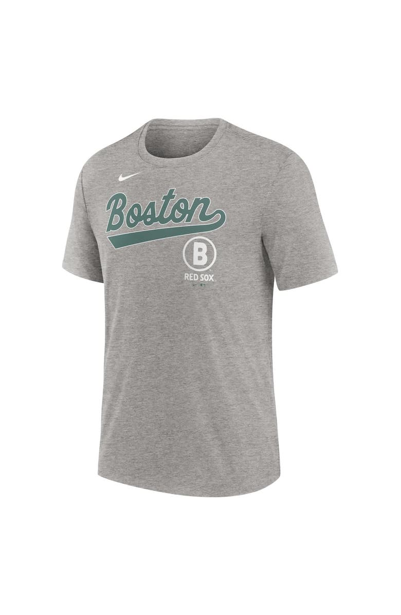 Nike Men's Nike  Heather Charcoal Boston Red Sox 2025 City Connect Performance Tri-Blend T-Shirt, Alternate, color, Heather Charcoal