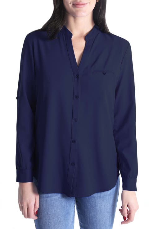 Jasmine Chiffon Button-Up Shirt