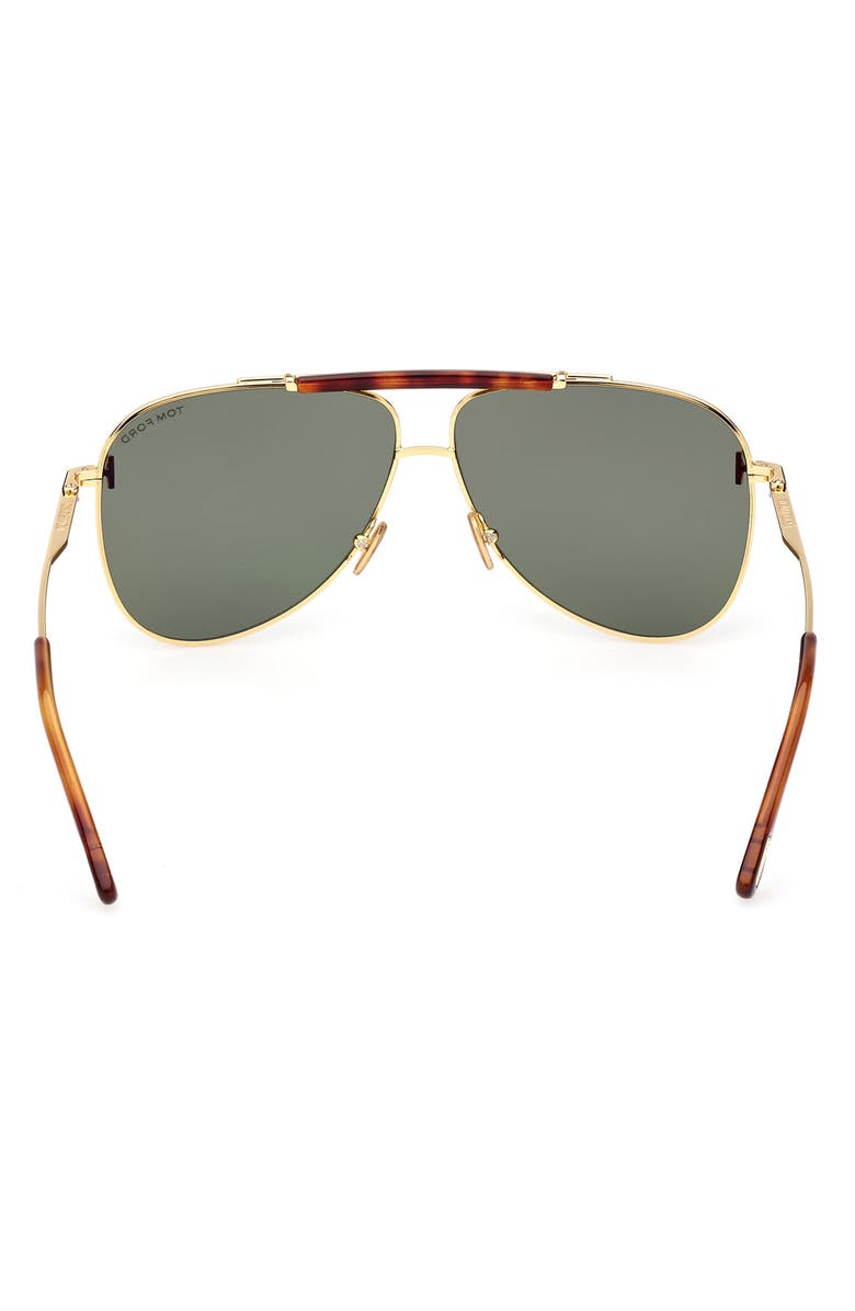 TOM FORD 60mm Pilot Sunglasses, Alternate, color, 
