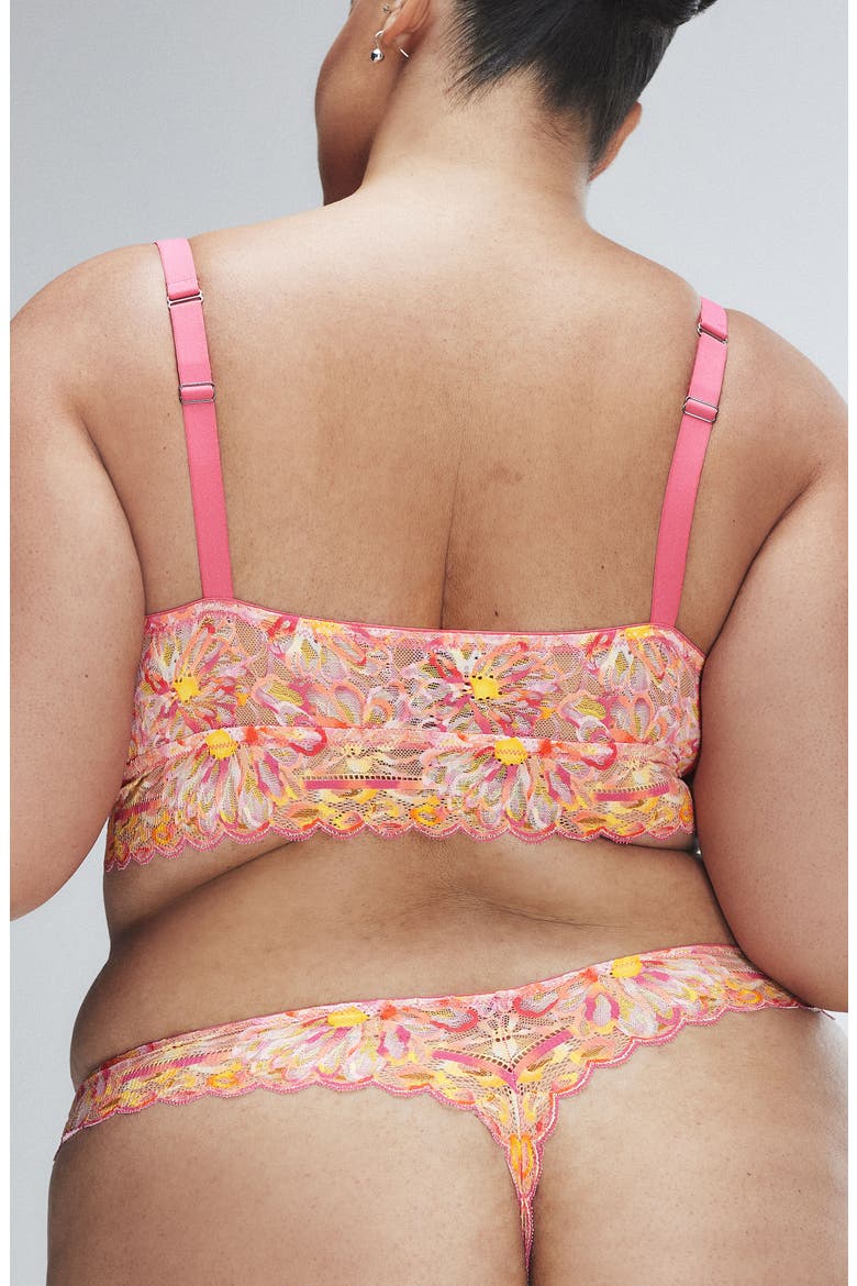 Sunray Lace Bralette, Alternate, color, ACACIA PINK