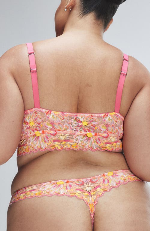 Savage X Fenty Sunray Lace Thong In Acacia Pink