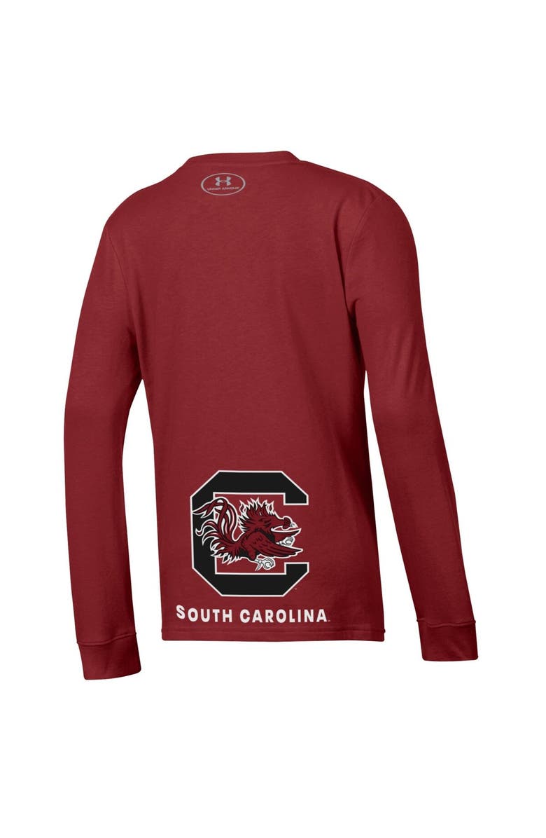 Under Armour Youth Under Armour  Garnet South Carolina Gamecocks 2024 On-Court Bench Unity Performance Long Sleeve T-Shirt, Alternate, color, 