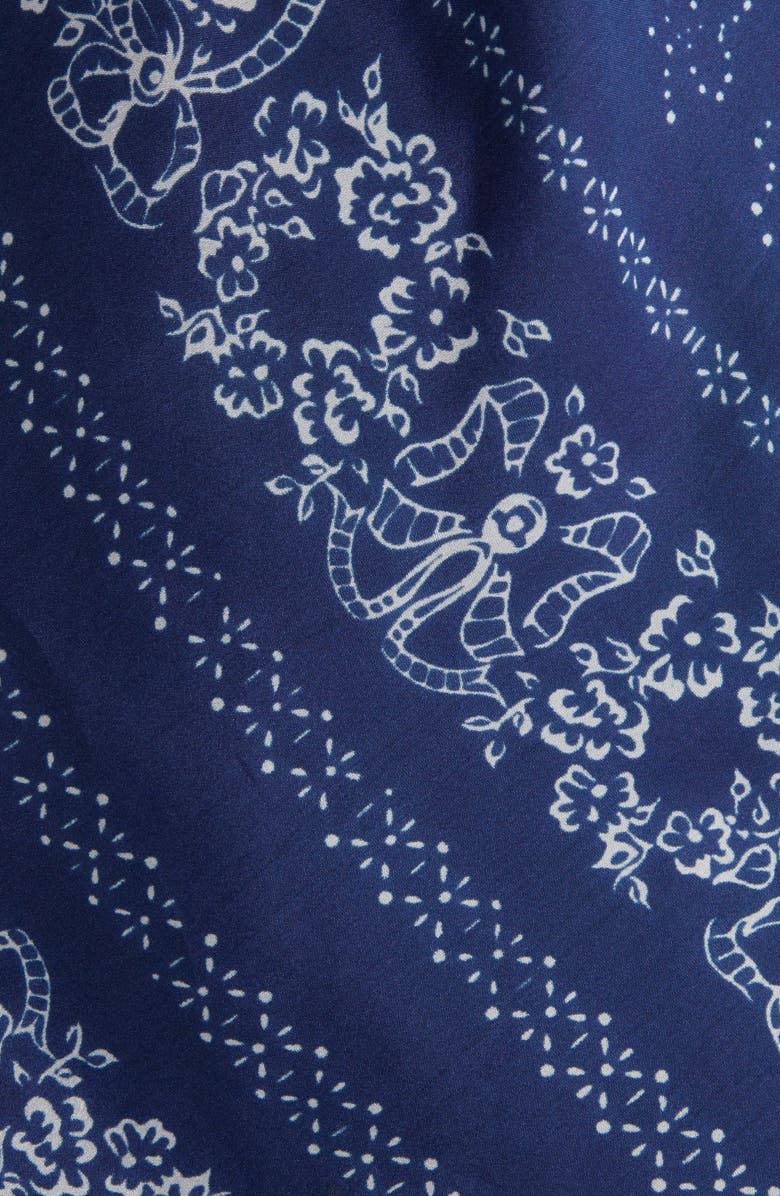 LoveShackFancy Deyo Lace Trim Silk Slipdress, Alternate, color, 