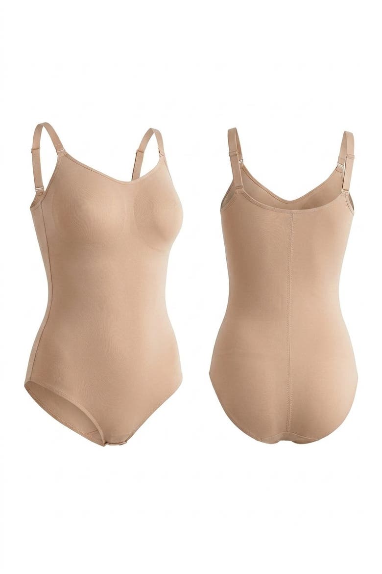 Instant Shaper Medium Control Seamless Bodysuit, Alternate, color, NUDE