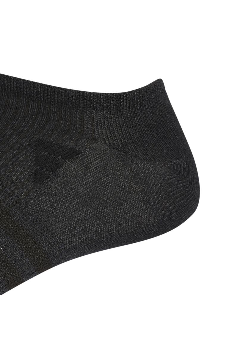 adidas Superlite 3.0 6-Pack No-Show Socks, Alternate, color, Black/ Night Grey