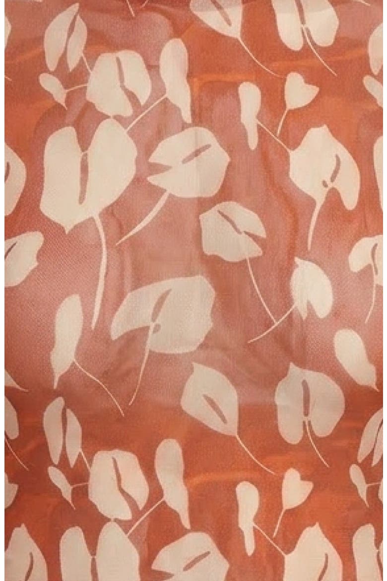 Print Turtleneck Mesh Top, Alternate, color, BEIGE BRAVE FLORA