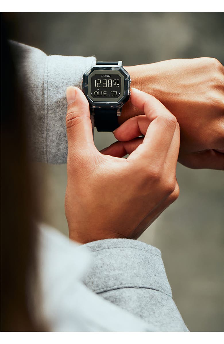 Nixon Siren Digital Silicone Strap Watch, 38mm, Alternate, color, 