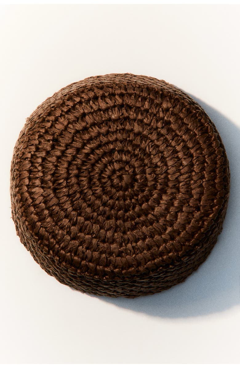 H&M Straw Hat, Alternate, color, Brown