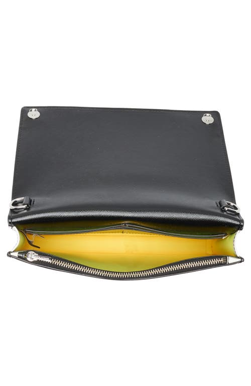 Marc Jacobs Party On A Chain Spots Flap Bag In White/black