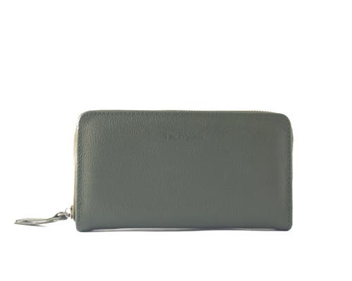 Tin Marin Camila Large Leather Wallet In Green