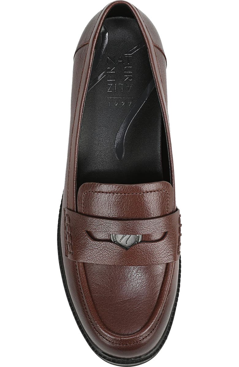Naturalizer Penny Loafer Platform Pump, Alternate, color, Cappuccino Brown