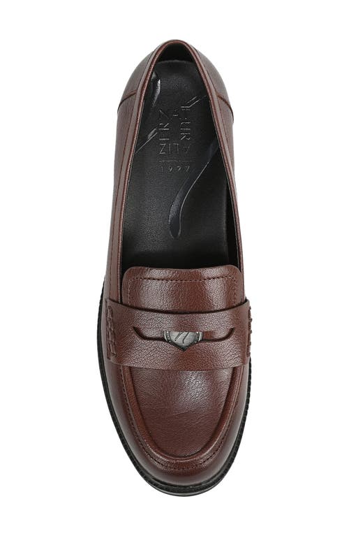 Naturalizer Penny Loafer Platform Pump In Brown