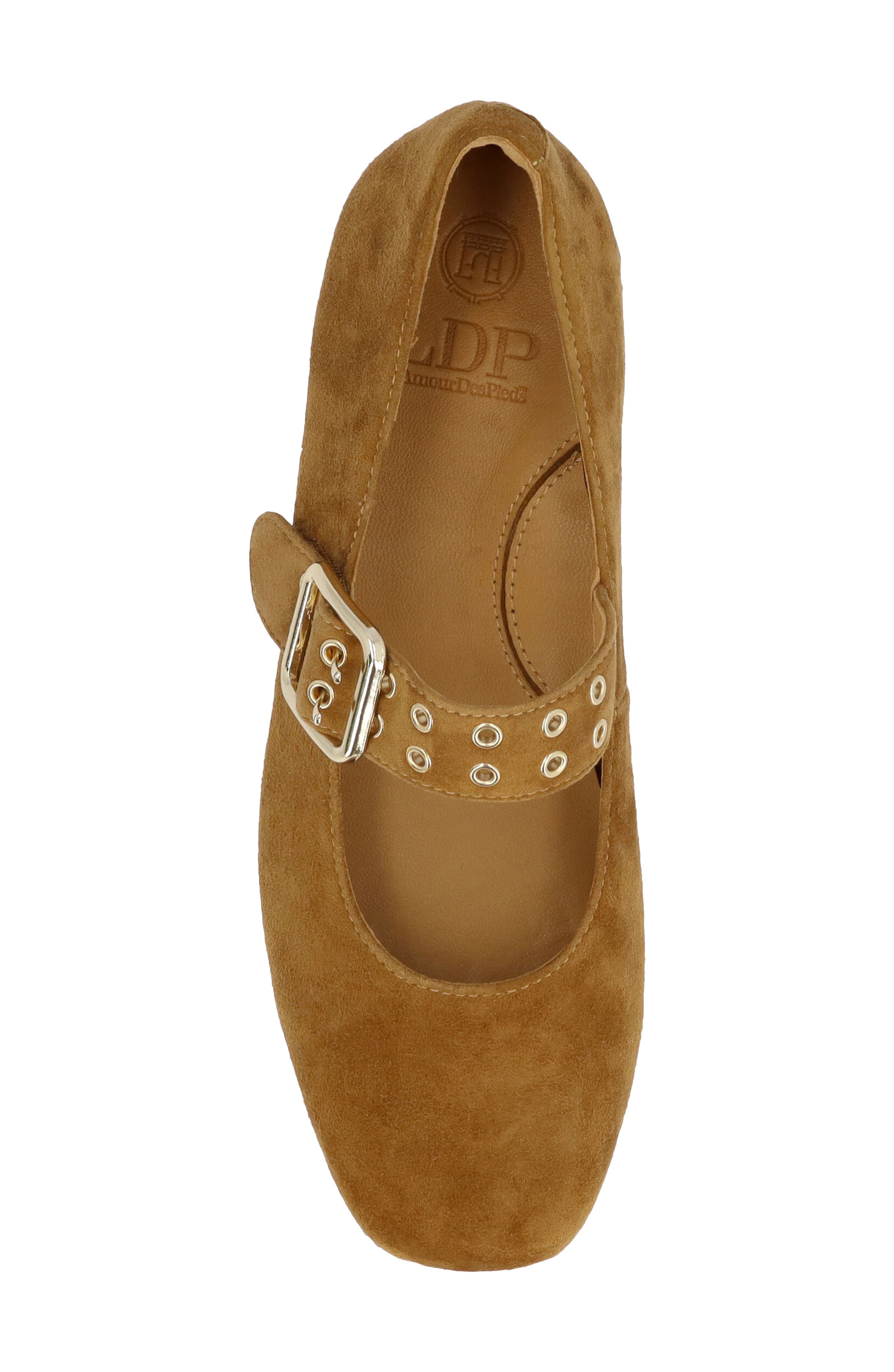 Tanzy Mary Jane Flat, Alternate, color, COFFEE