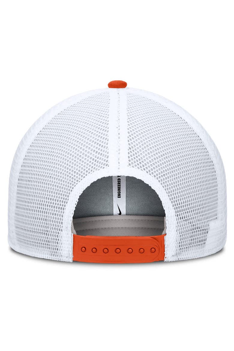 Men's Nike Orange/White Clemson Tigers Rise Primetime Performance Trucker Adjustable Hat, Alternate, color, Orange