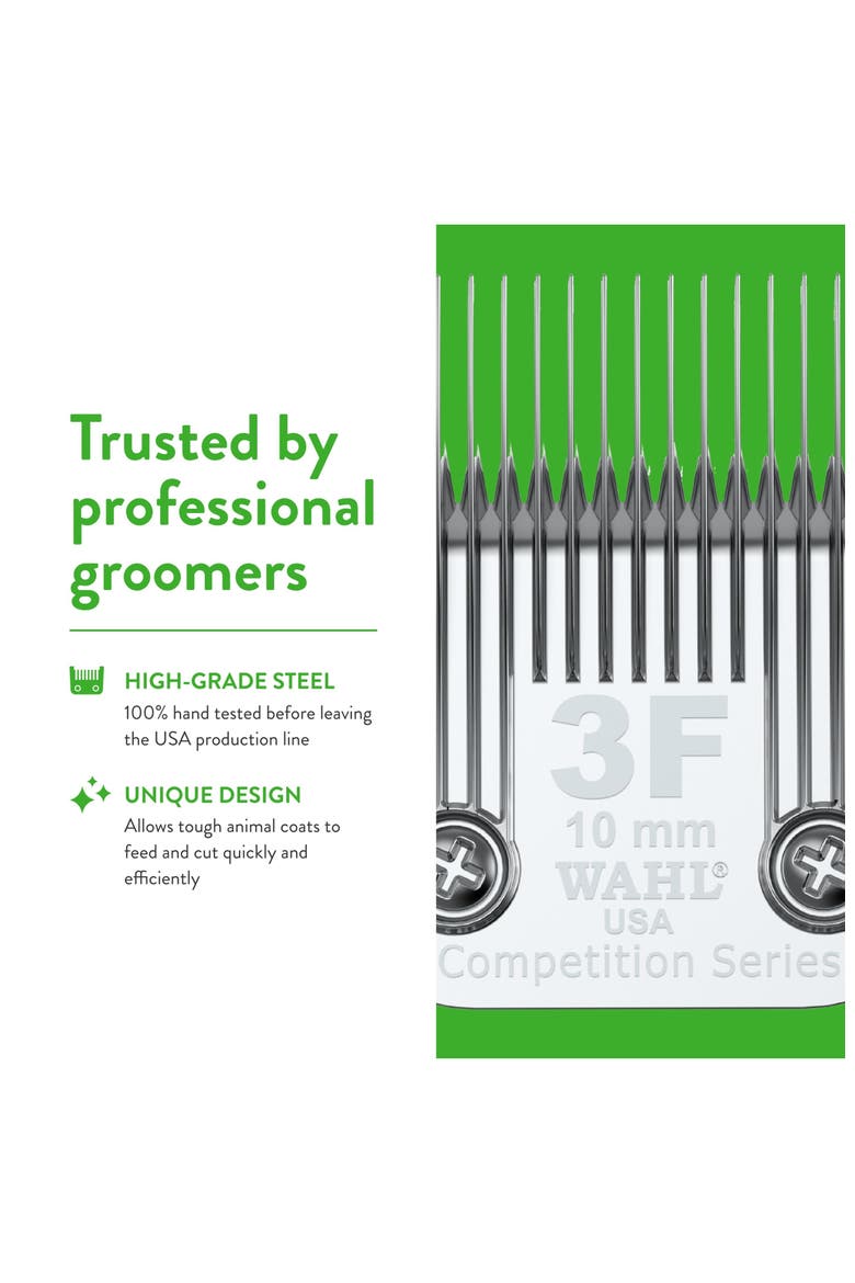 3F Full Extra Coarse Detachable Pet Grooming Blade, Alternate, color, Chrome