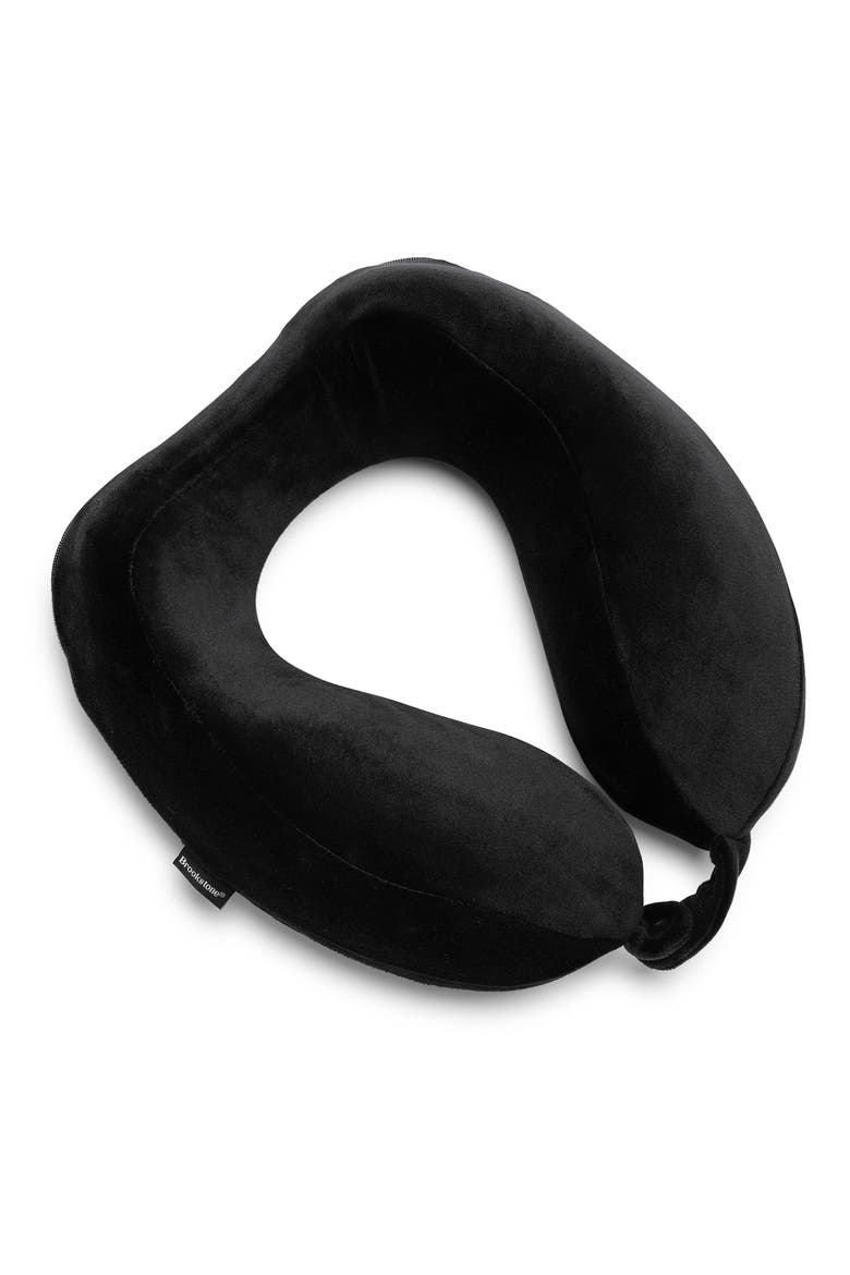 Ultra Dorm Memory Foam Neck Pillow, Alternate, color, BLACK