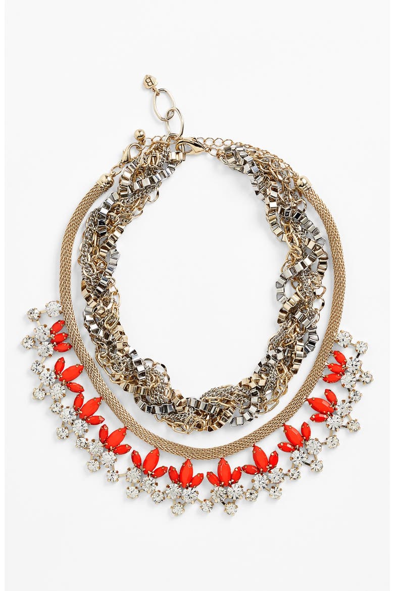 Mixed Chain Necklace, Alternate, color, GOLD SILVER
