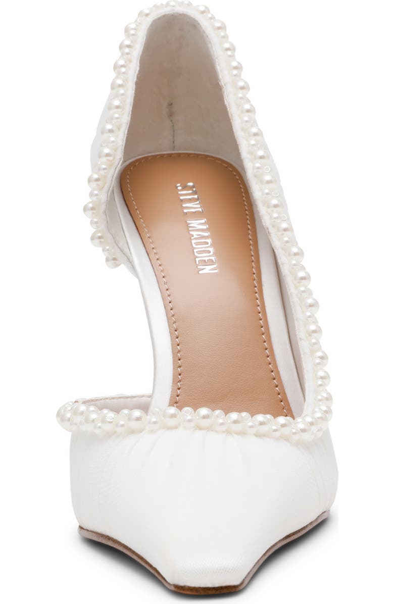 Steve Madden Elegant Half d'Orsay Pump, Alternate, color, Ivory Mesh