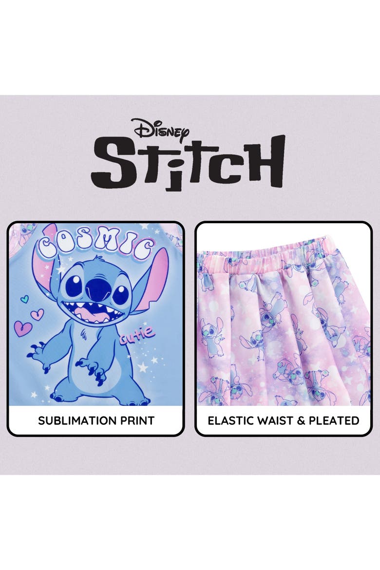 Lilo & Stitch Athletic 2-Piece Tank Top and Skort Set, Alternate, color, Stitch Galaxy Blue
