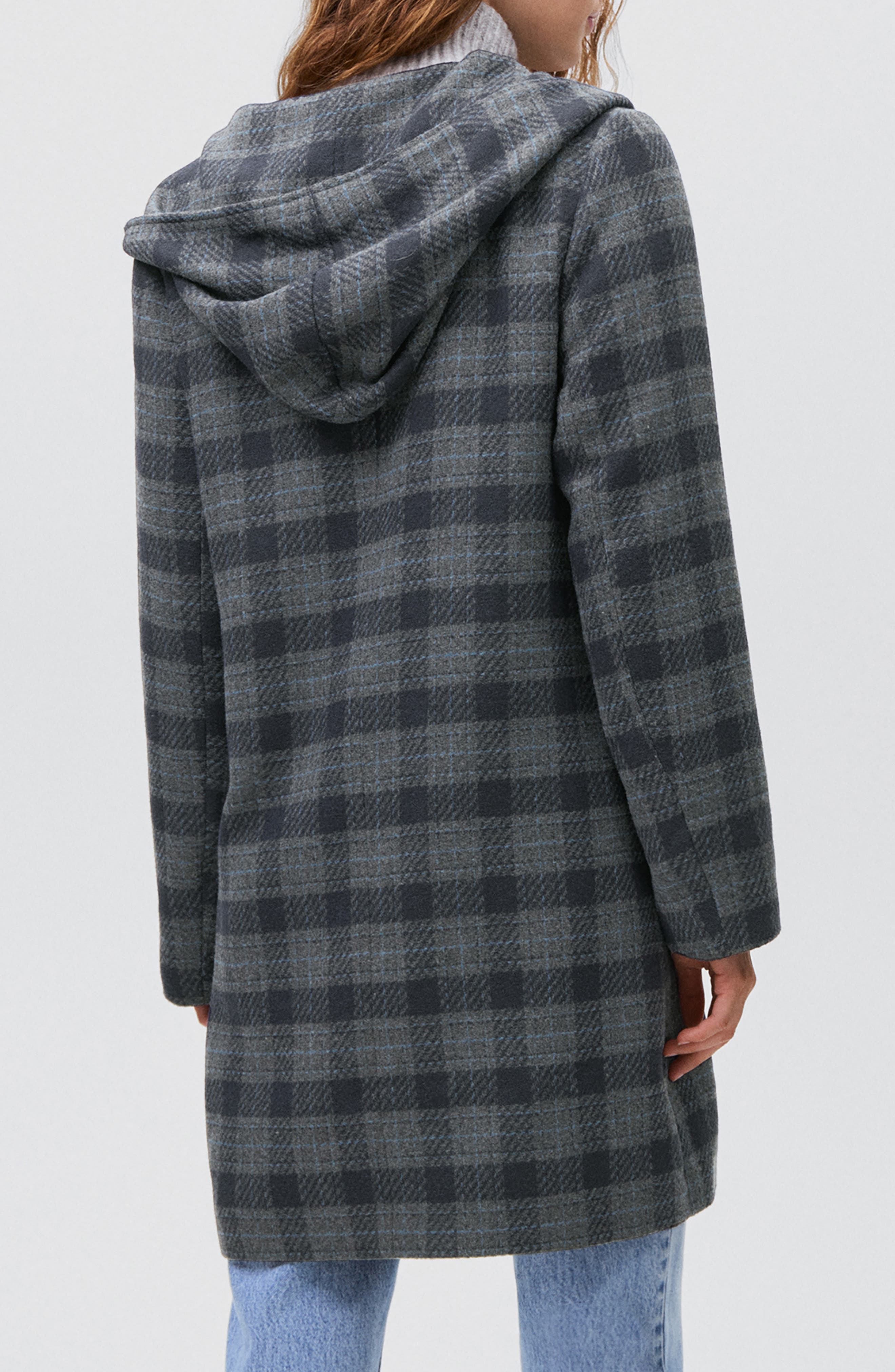Plaid Hooded Coat - image 2