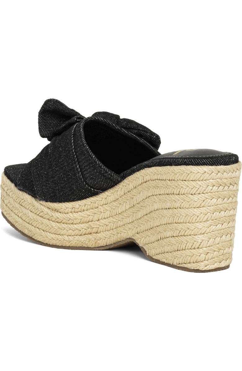 SHUSHOP Ingrid Platform Espadrille Slide Sandal, Alternate, color, Black