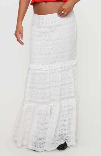 Princess Polly Buttacupe Lace Maxi Skirt