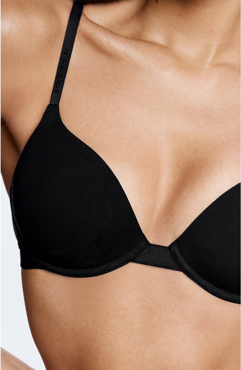 Pepper Supima<sup>®</sup> Cotton Lift Up Bra, Alternate, color, Black