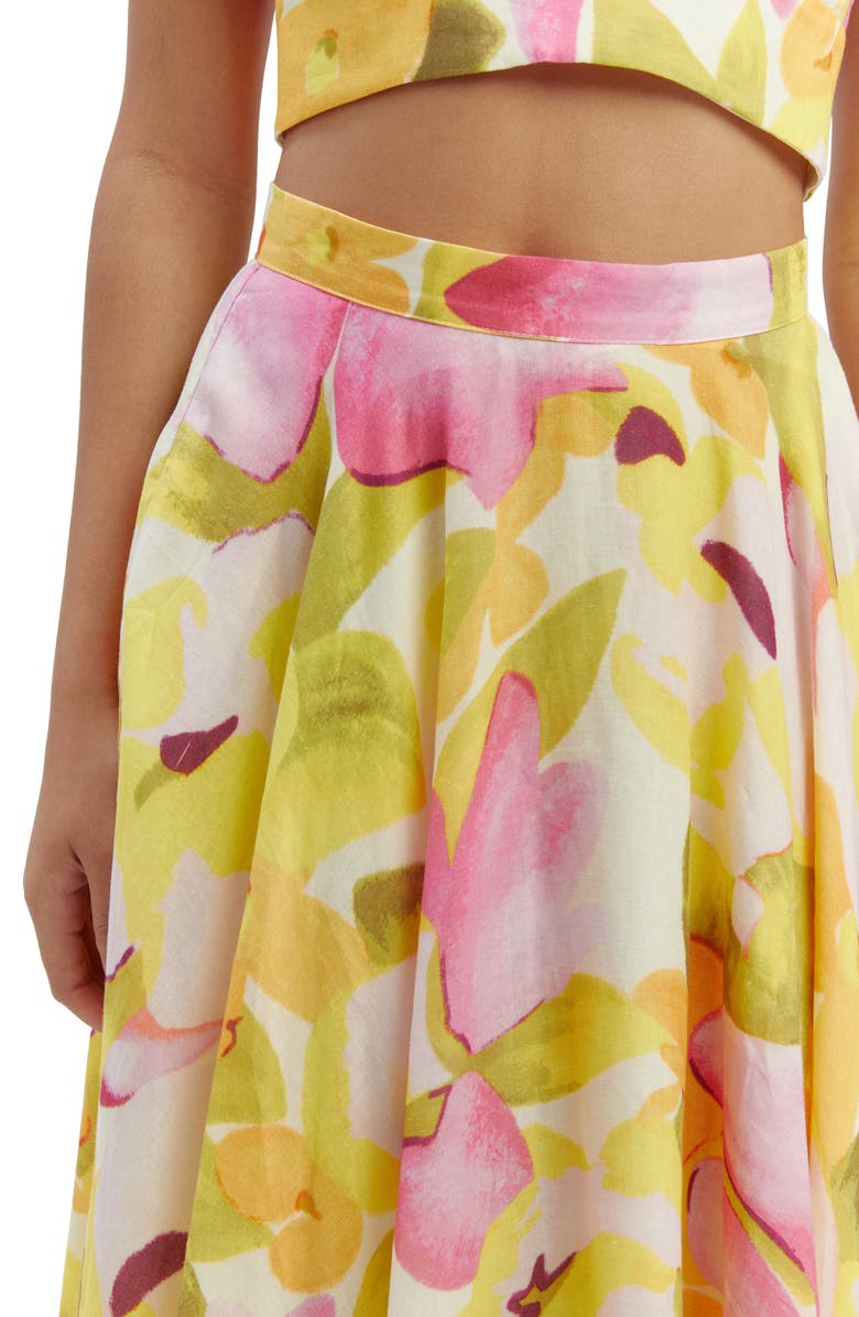Bardot Mirabelle Floral Print Skirt, Alternate, color, Wall Floral
