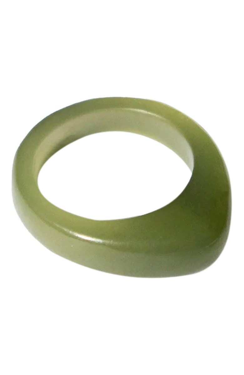 seree Pyra Teardrop green jade ring, Main, color,