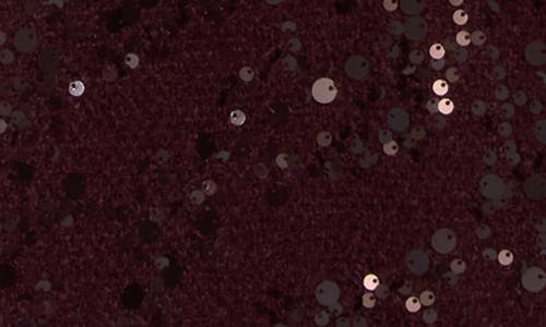Avec Les Filles Sequined Coat In Burgundy