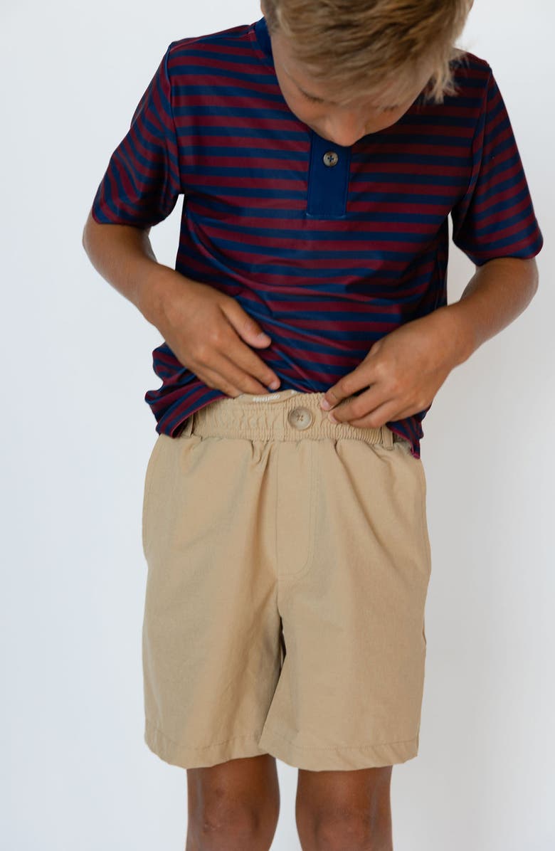 Courtside Kids Boys Dress Short, Alternate, color, Khaki