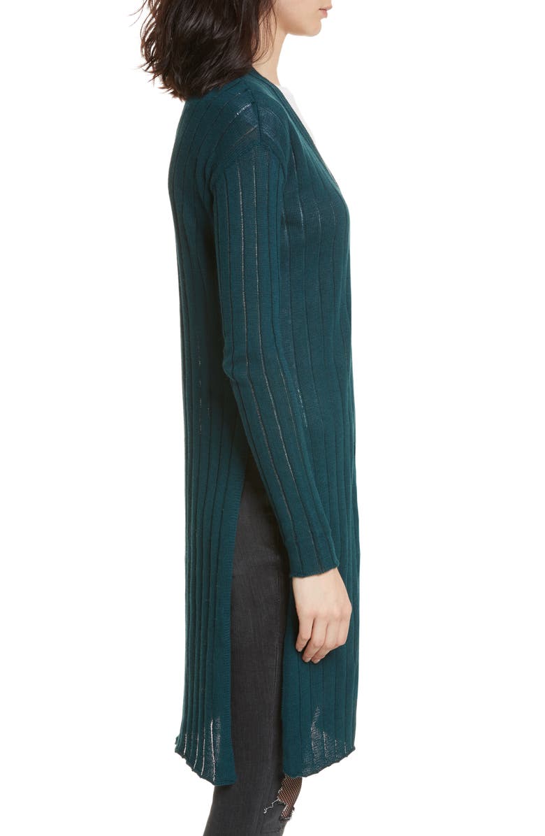 Free People Ribby Long Cardigan, Alternate, color,