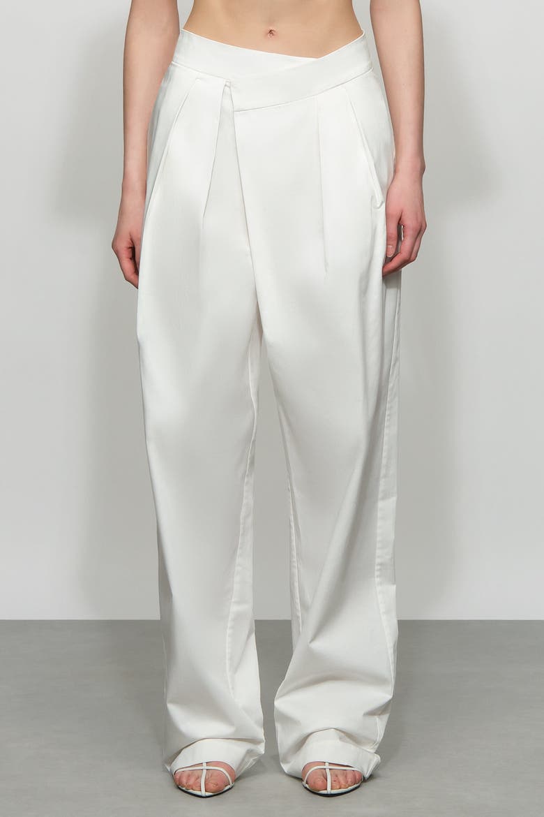 Leon Pant in Cotton Poplin, Alternate, color, White