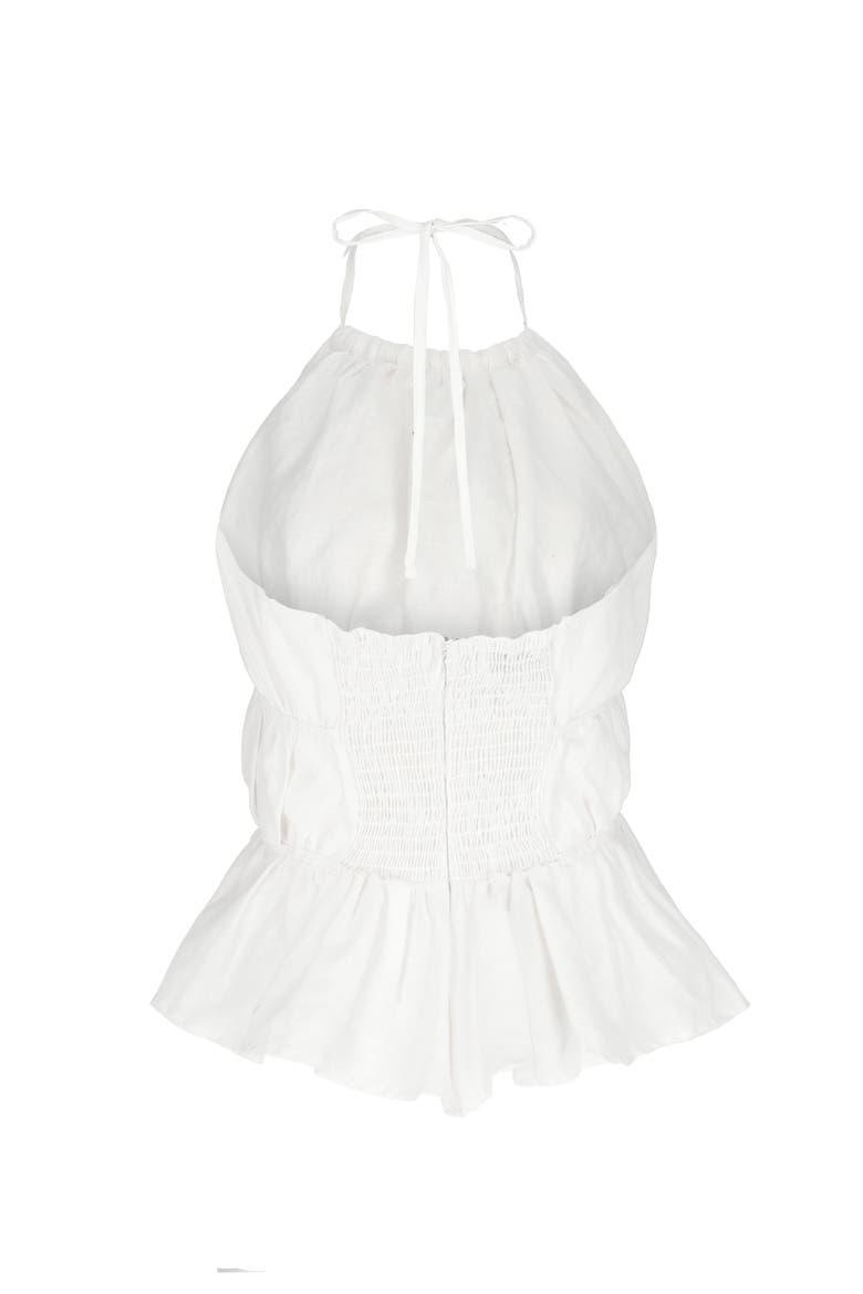 Isabella Top, Alternate, color, White