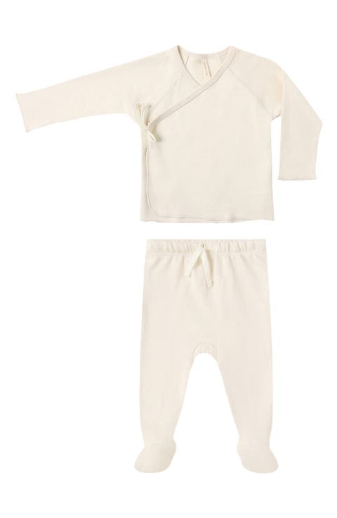 Wrap Top & Footed Pants Set (Baby)