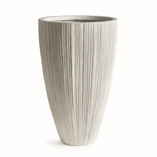 Napa Home & Garden Fibreclay Avalon Tapered Tall Pot In Neutral