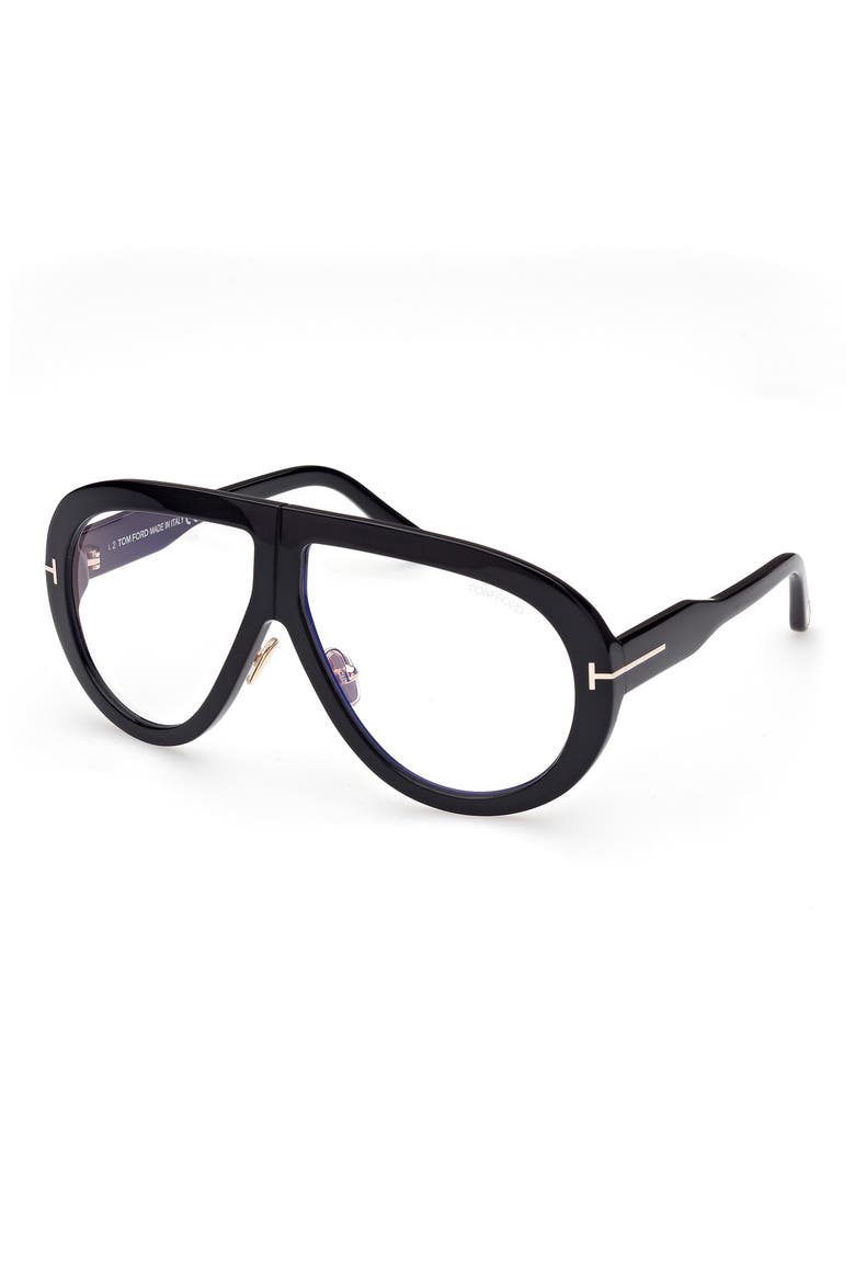 Troy 61mm Aviator Sunglasses, Alternate, color, SBLK