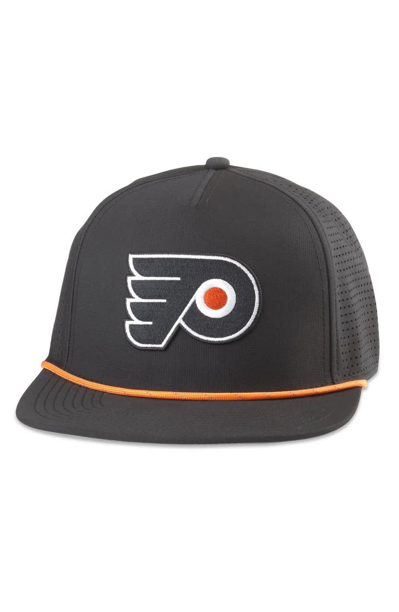 American Needle Men's American Needle Black Philadelphia Flyers Buxton Pro Tech Adjustable Hat, Main, color, Black