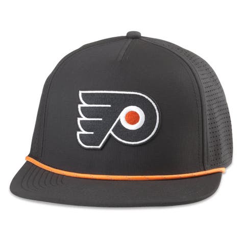 Men's American Needle  Black Philadelphia Flyers Buxton Pro Tech Adjustable Hat