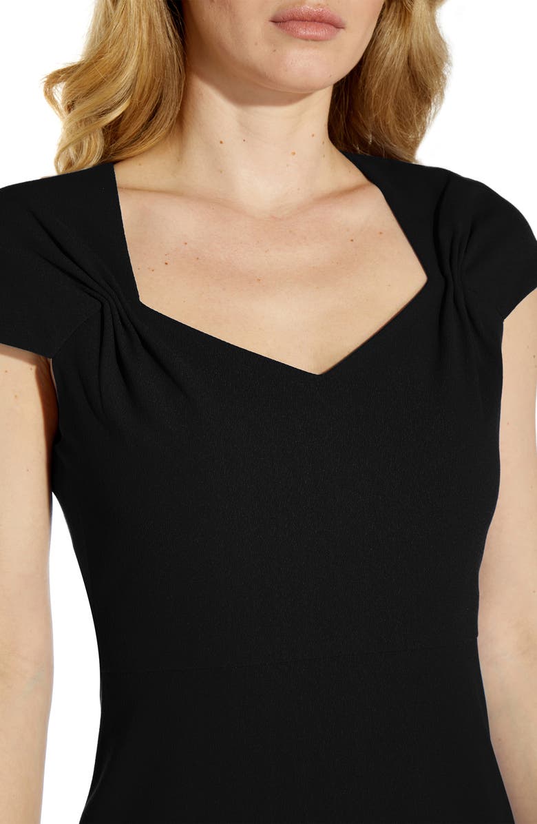 Adrianna Papell Divine Crepe Midi Cocktail Dress, Alternate, color, 