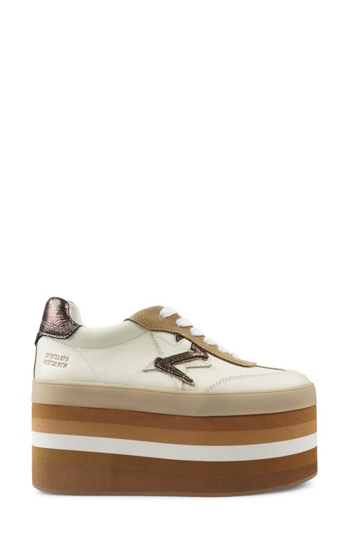 Zigi Breelynn Platform Sneaker In Rust Suede