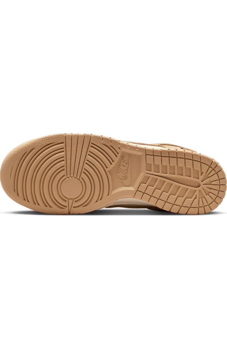 Nike Dunk Low Basketball Sneaker, Alternate, color, Sail/ White/ Gold/ Linen