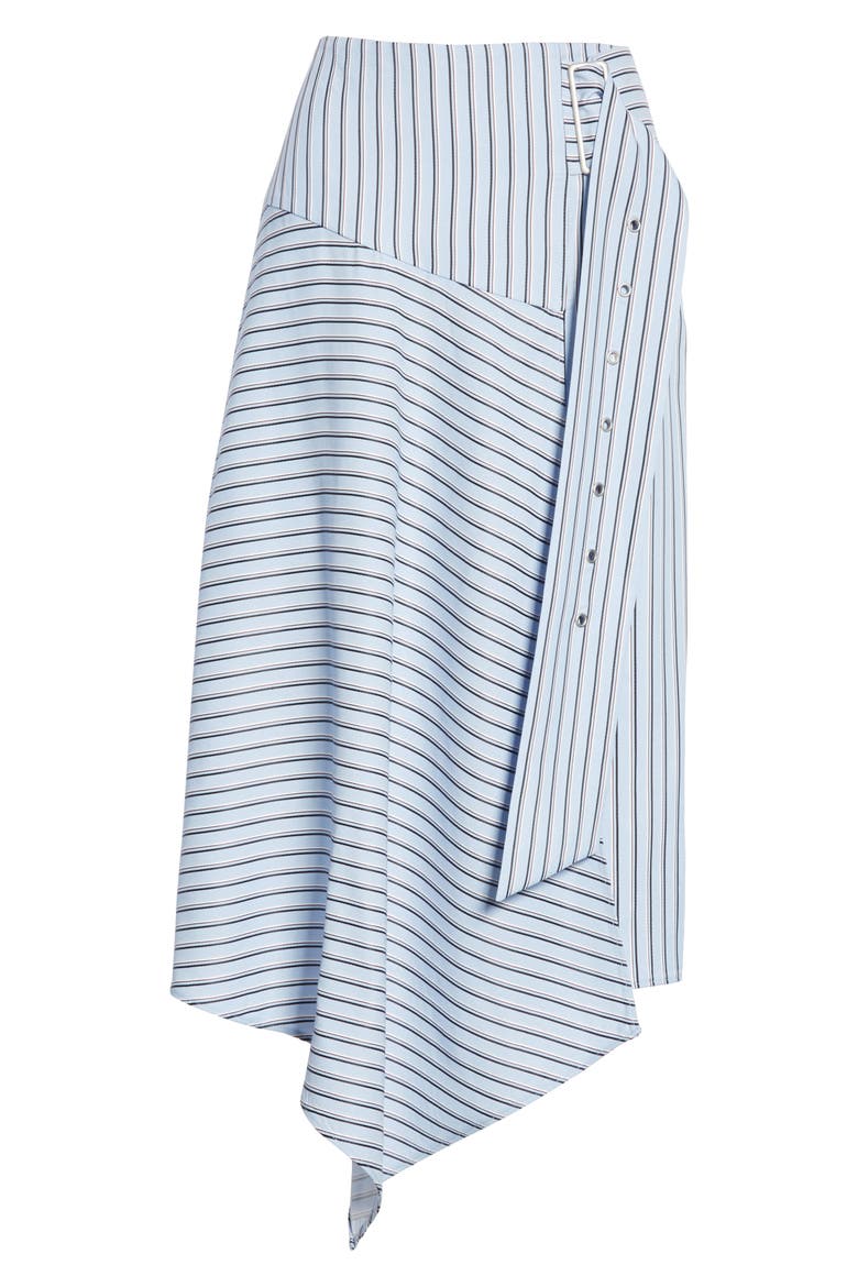 Stripe Midi Skirt, Alternate, color, BLUE MULTI